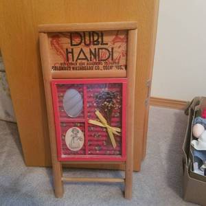 lot 1737 image: washboard shadow box