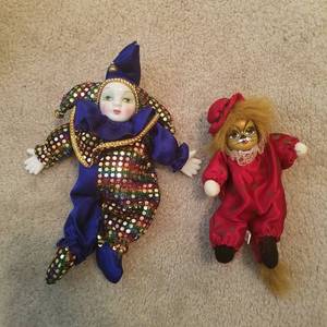 lot 1745 image: two small dolls