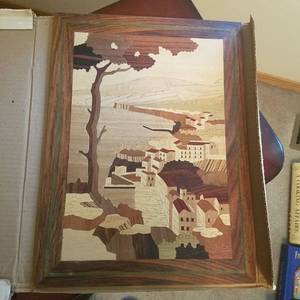 lot 1845 image: wooden artwork - made in Italy