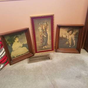 lot 1864 image: 3 framed pictures