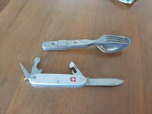 lot 1776 image: Swiss Army Knife And Utensil Set