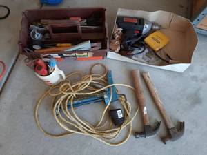 lot 1803 image: Drill and Assorted Tools