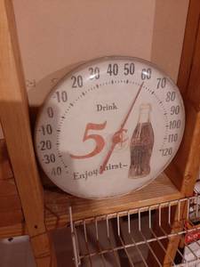 lot 1827 image: Coca-cola Thermometer