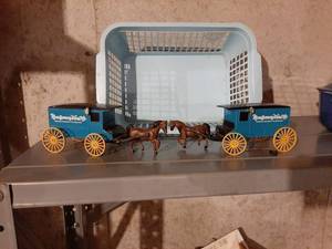 lot 1834 image: 2 Montgomery Ward Horse Drawn Carriage Banks