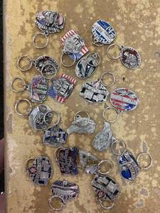 lot 1118 image: patriotic keychains (approx 20)