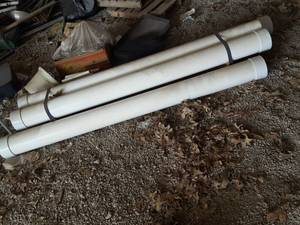 lot 210 image: 4 pc. 6 in PVC pipe, approximately 7 ft long