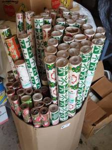 lot 234 image: large lot of gift wrap. over 60 rolls