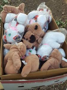 lot 242 image: approximately 24 stuffed animals