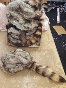 lot 1147 image: 8 coonskin caps
