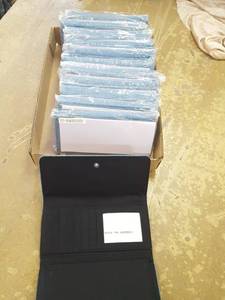 lot 1165 image: 12 denim wallets