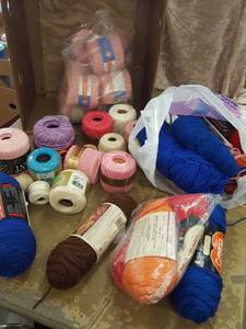 lot 1166 image: crochet thread and yarn
