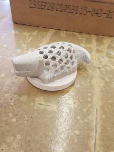 lot 1177 image: 7 soapstone crocodiles