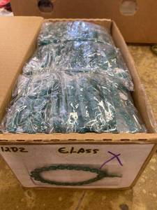 lot 1547 image: approx 12 dozen turquoise color bead bracelets