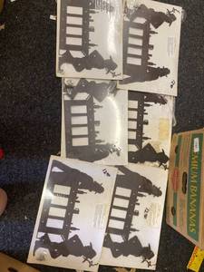lot 1562 image: 6 laser cut metal barwestern signs