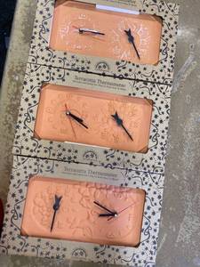 lot 1564 image: 3 terracotta thermometers