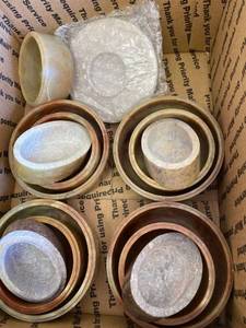 lot 1656 image: soapstone bowls