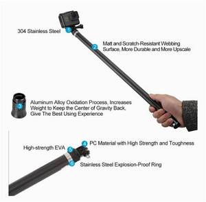 lot 313 image: TELESIN Ultra Long Selfie Stick for GoPro Hero 7 Hero 6 Hero 5 Black