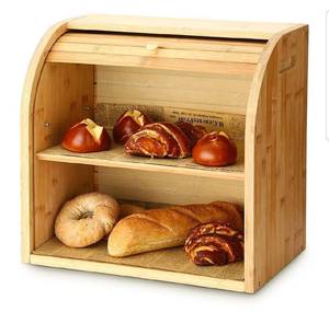 lot 325 image: Bamboo Bread Box