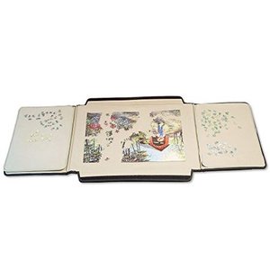 lot 345 image: bits and pieces - 1500 piece puzzle caddy-porta-puzzle jigsaw caddy - puzzle accessory puzzle table