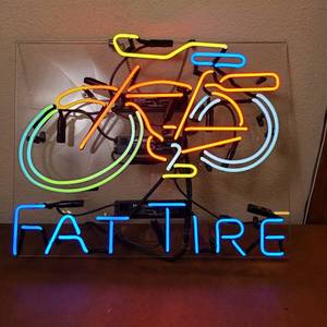 lot 367 image: Fat Tire Bike Sign