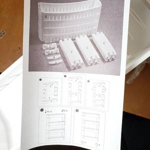 lot 372 image: Plastic White Shelf
