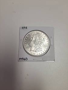 lot 115 image: 1898 Morgan Silver Dollar