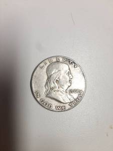 lot 116 image: 1960-D Franklin Silver Half Dollar