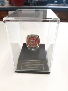 lot 122 image: KC Chiefs Replica Super Bowl LIV Championship Ring in Case