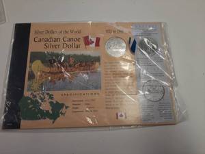 lot 153 image: 1966 Canadian Canoe Silver Dollar