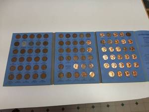 lot 159 image: Lincoln Penny Book - Includes Steel War Pennies