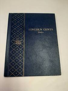 lot 165 image: Lincoln Penny Book - Includes Steel War Pennies