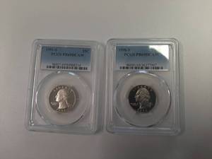 lot 166 image: 2 Proof Quarters - 1991-S and 1998-S