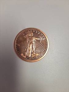 lot 182 image: 1 Oz Copper Liberty Coin