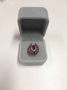 lot 184 image: Ring with Red Stones