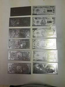 lot 209 image: 12 Silver Banknotes