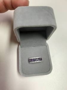 lot 211 image: Ring with Purple Stones