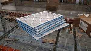 lot 51115 image: Aerostar Clean House 16x24x1 MERV 8 Pleated Air Filter, Made in the USA, 6-Pack