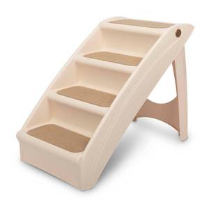 lot 51127 image: PetSafe Solvit PupSTEP Plus Pet Stairs, Foldable Steps for Dogs and Cats, Best for Small to Medium Pets