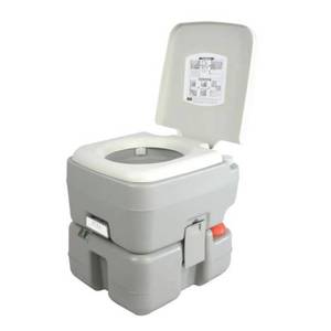 lot 51131 image: SereneLife Outdoor Portable Toilet with Carry Bag, Travel Toilet with Level Indicator   3 Way Pistol Flush  Rotating Spout, for Camping, Boating, Traveling & Roadtripping