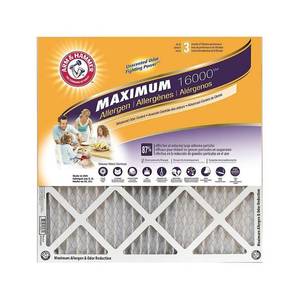 lot 51138 image: Arm & Hammer AF-AH22025.4 Max Allergen & Odor Reduction 20x25x1 Air and Furnace Filter, MERV 11, 4-Pack