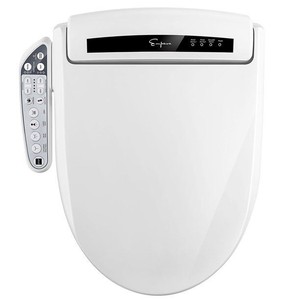 lot 51151 image: Empava Elongated Smart Bidet Heated Toilet Seat with Warm Air Dryer and Temperature Controlled Wash Functions in White