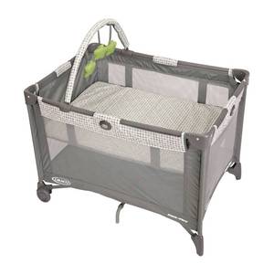 lot 51201 image: Graco Pack n Play On the Go Playard  Includes Full-Size Infant Bassinet, Push Button Compact Fold, Pasadena