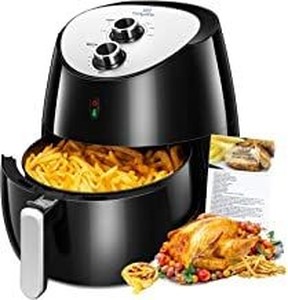 lot 51222 image: Air Fryer, Tidylife 6.3QT Large Air Fryer, 1700W Oilless XL Oven Cooker, Smart Time and Temperature Control, 8 Cooking Preset, 180-400Hot Air Fryer with Non-stick Basket, Auto Shut Off, 50 Recipes