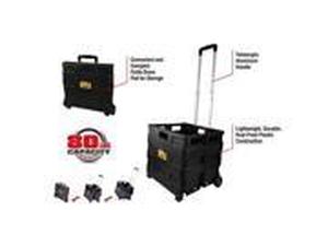 lot 51230 image: Olympia Tools 85-010 Grand Pack-N-Roll Portable Tools Carrier with Telescopic Handle, 80 Lb. Load Capacity, Black