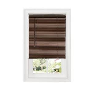 lot 51251 image: Achim Home Furnishings DSG231MH06 Cordless GII Deluxe Sundown 1 Room Darkening Mini Blind, Mahogany, 31 x 64
