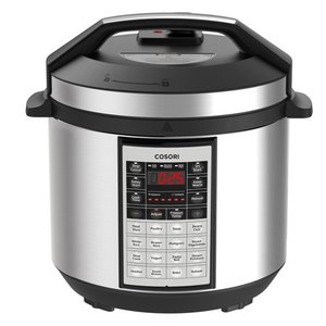 lot 51262 image: COSORI CP016-PC Electric 6 Qt 8-in-1 Instant Stainless Steel Pot Pressure Cooker, 6 Quart
