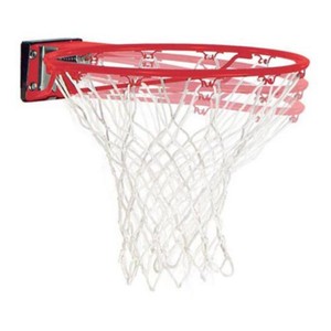 lot 51284 image: Spalding Red Slam Jam Basketball Rim. Warped