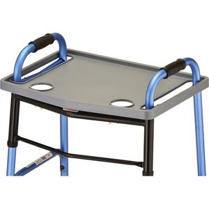 lot 51309 image: NOVA Walker Tray, Food Tray with 2 Cup Holders for Folding Walker, Fits on Most Folding Walkers