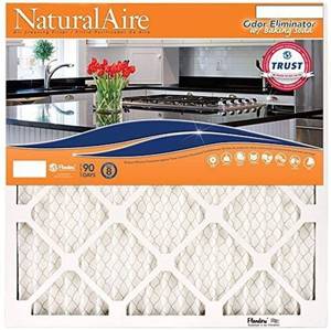 lot 51312 image: NaturalAire Odor Eliminator Air Filter with Baking Soda, MERV 8, 22 x 22 x 1-Inch, 4-Pack