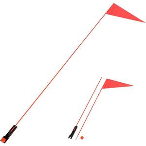 lot 51316 image: Trademark Innovations Bicycle Safety Flag 3. Safety Flag with Bicycle Mounting Bracket